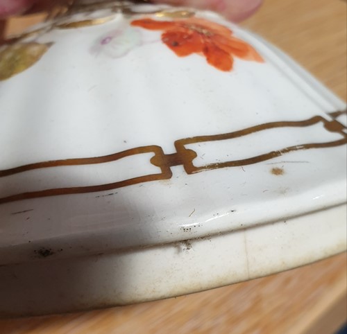 Lot 522 - A Rockingham porcelain part tea set, each...