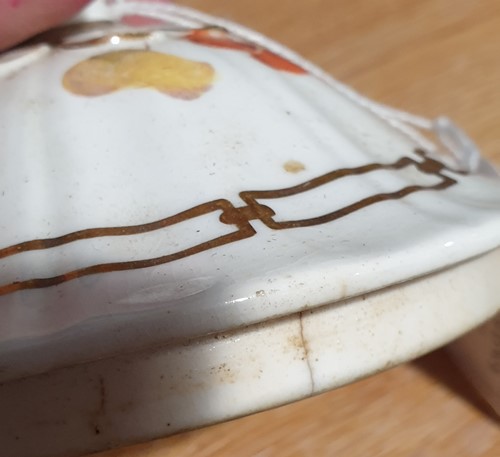 Lot 522 - A Rockingham porcelain part tea set, each...