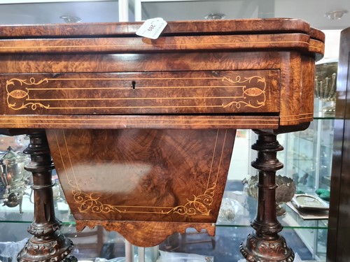 Lot 289 - A Victorian marquetry and parquetry inlaid and...