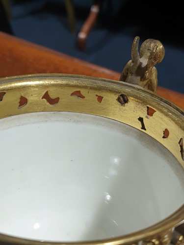 Lot 531 - A 19th century ormolu-mounted Sevres bleu...