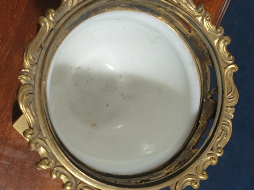 Lot 531 - A 19th century ormolu-mounted Sevres bleu...