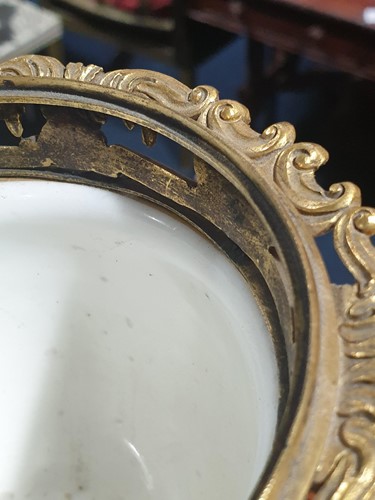 Lot 531 - A 19th century ormolu-mounted Sevres bleu...