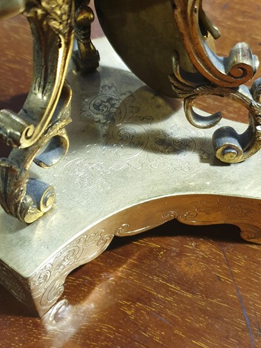 Lot 531 - A 19th century ormolu-mounted Sevres bleu...