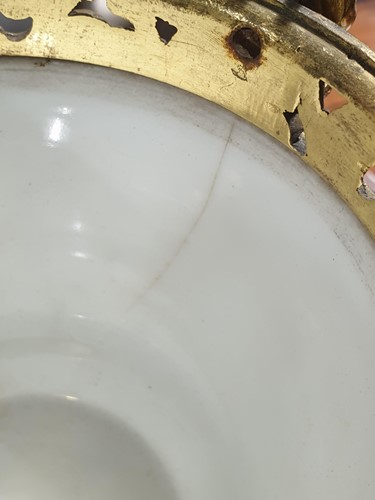 Lot 531 - A 19th century ormolu-mounted Sevres bleu...