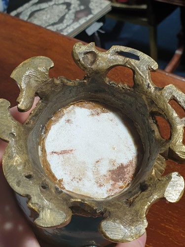 Lot 531 - A 19th century ormolu-mounted Sevres bleu...