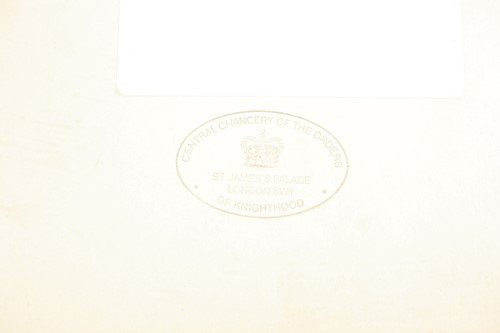 Lot 482 - An M.B.E certificate to Keith Leslie Tucker (M....