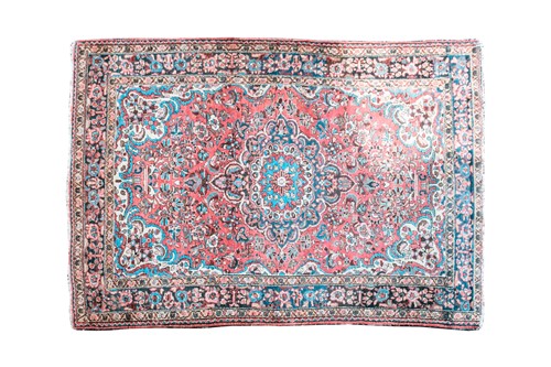 Lot 354 - A 20th-century red ground Hamadan rug with...