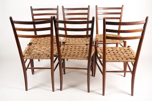 Lot 313 - Otto Gerdau. A set of 1960s teakwood chairs...
