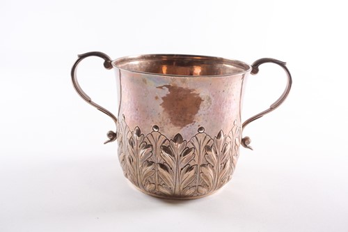 Lot 424 - A Victorian two handled trophy cup of Irish...