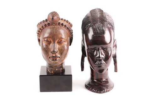 Lot 196 - A patinated bronze replica of an Ire culture...