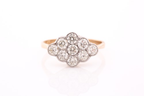 Lot 3 - An 18ct yellow gold and diamond ring, set with...