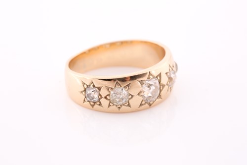 Lot 271 - A late Victorian yellow gold and diamond gypsy...