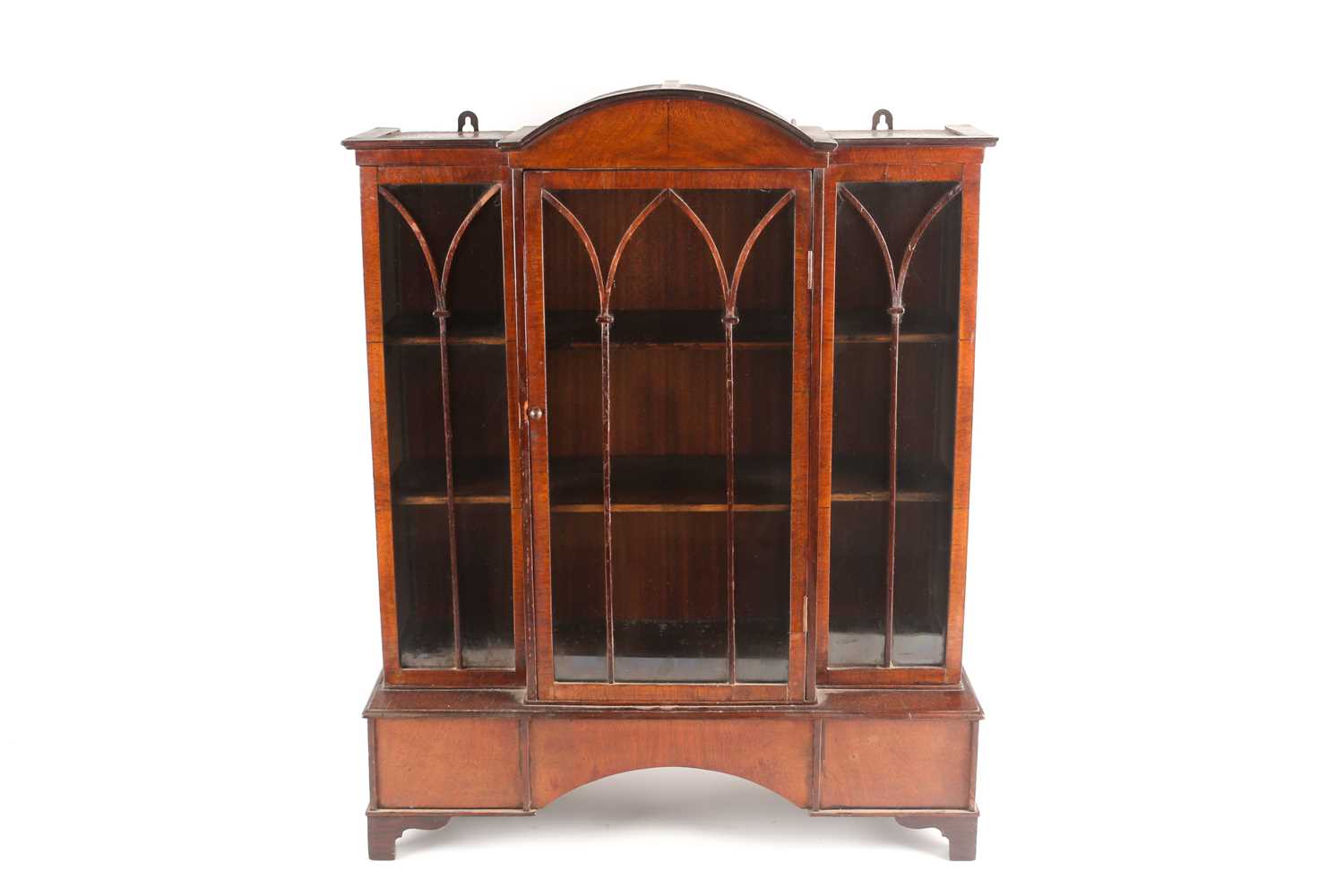 Lot 338 - A 19th century mahogany miniature breakfront...