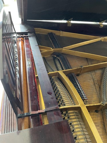 Lot 340 - A mahogany cased baby grand piano, by John...