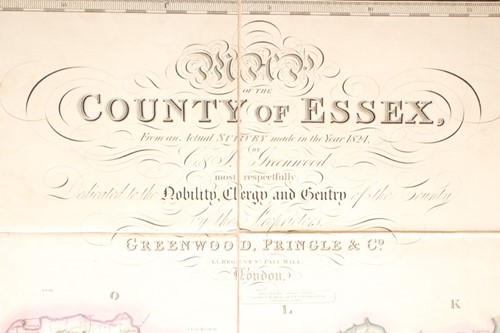 Lot 425 - Greenwood, C. & J: 'Map of the County of Essex...