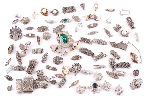 Lot 25 - A mixed group of various silver and marcasite...