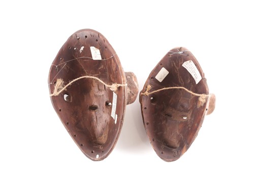 Lot 217 - Two Idoma masquerade masks, Nigeria, each with...