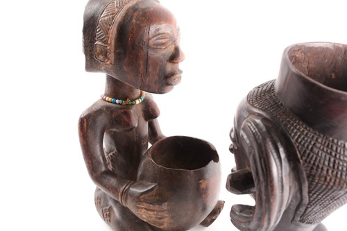 Lot 220 - A Luba seated female divination figure, Mboko,...