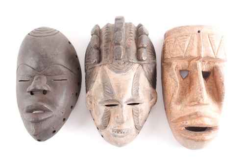 Lot 224 - A Guere mask, Ivory Coast, the protruding...