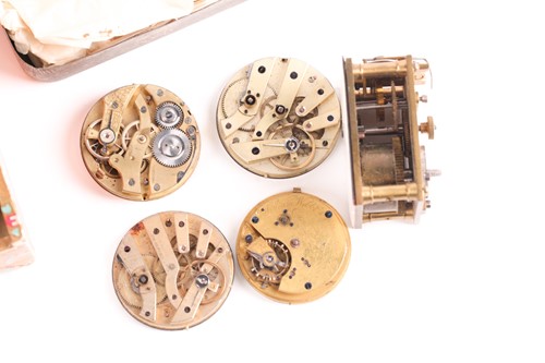 Lot 524 - A quantity of watch and clock parts including...