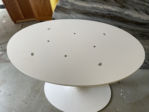 Lot 136 - A Knoll studio dining table designed by Eero...