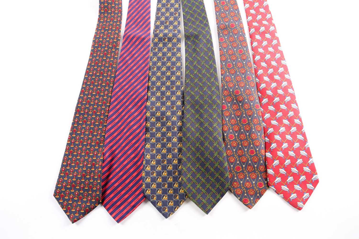 Lot 339 - A group of seven Chanel ties, in various