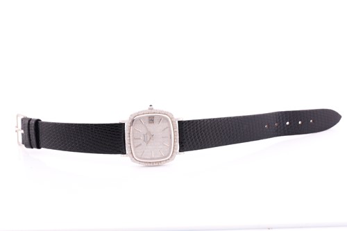 Lot 505 - A ladies Piaget automatic wristwach, the white...