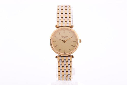 Lot 526 - Longines. A ladies gilt metal 'La Grande...