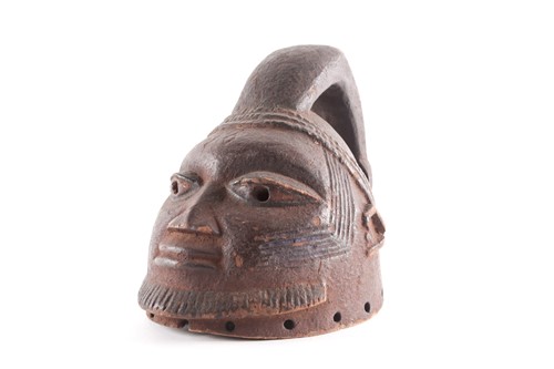Lot 234 - A Yoruba Gelede helmet mask, Nigeria, a...
