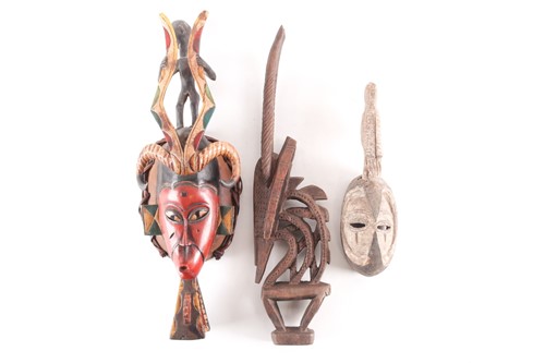 Lot 236 - A Bambara antelope headdress, Chi Wara, Mali,...