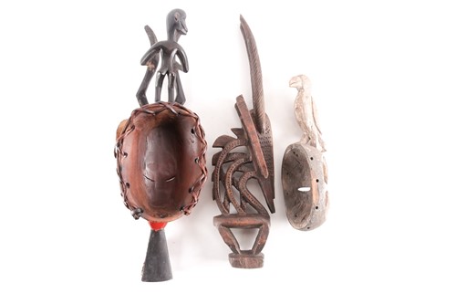 Lot 236 - A Bambara antelope headdress, Chi Wara, Mali,...