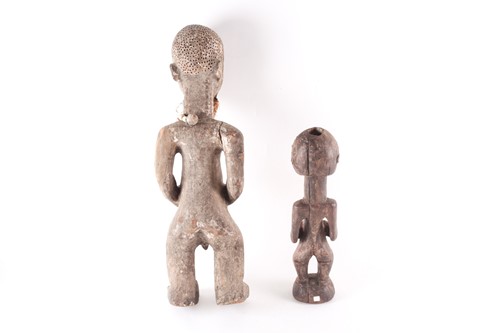 Lot 246 - A Songye standing male reliquary power figure,...