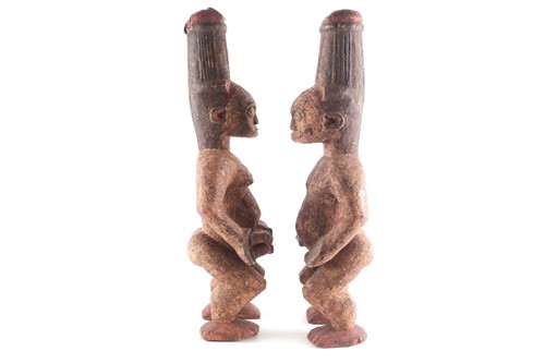 Lot 249 - A pair of Ibo spirit figures, Nigeria, each...