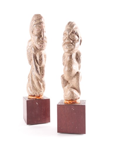 Lot 253 - Two Nomoli soapstone figures, Sierra Leone,...