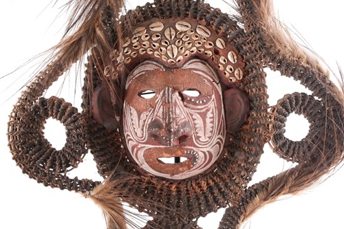 Lot 258 - A carved wood figure, Sepik River, Papua New...