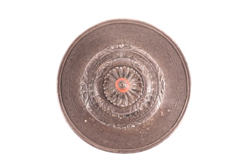 Lot 279 - A Sino Tibetan silver metal cup stand and...