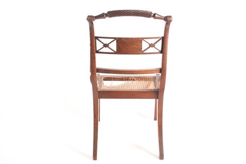 Lot 125 - A Regency mahogany open armchair. With...