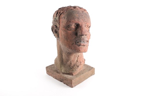 Lot 203 - A mid-century terracotta bust study of a...