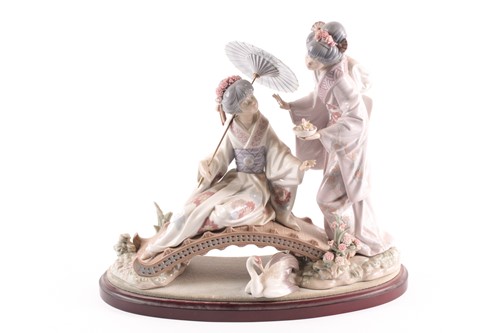 Lot 546 - A Lladro figure group 'Springtime in Japan',...