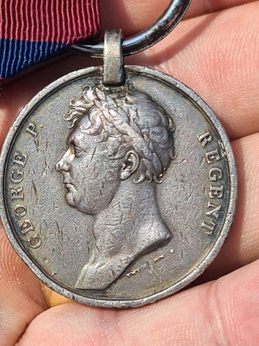 Lot 467 - The Waterloo medal. To James Broad of the 1st...