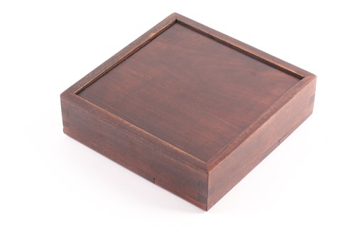 Lot 146 - A Chinese hardwood and abalone bijouterie box,...