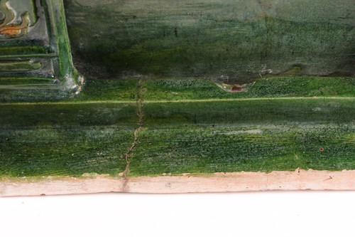 Lot 283 - A Chinese pottery Sancai glazed shrine, late...