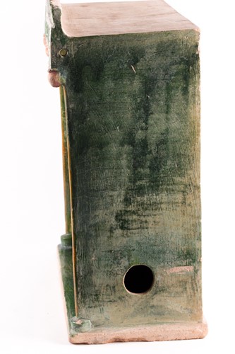 Lot 283 - A Chinese pottery Sancai glazed shrine, late...