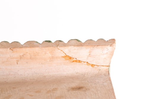 Lot 283 - A Chinese pottery Sancai glazed shrine, late...