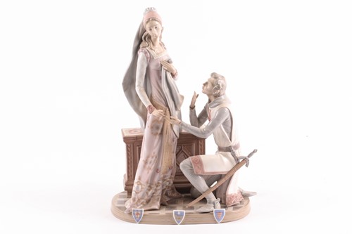 Lot 552 - A large Lladro figure group 'Camelot', model...