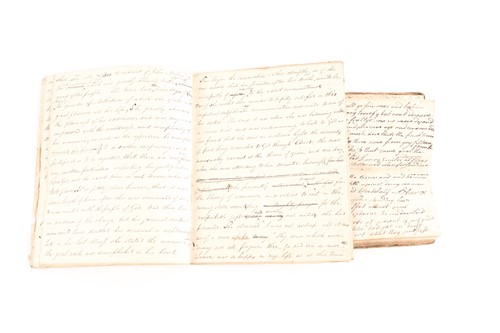 Lot 503 - An early 19th century diary, probably...