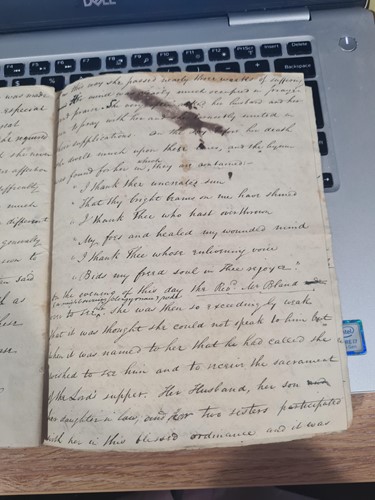 Lot 503 - An early 19th century diary, probably...