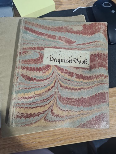 Lot 504 - A George II period 'Recquisit Book',...