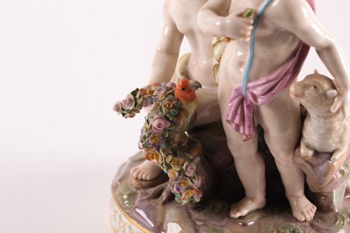 Lot 426 - A late 19th century Meissen porcelain figure...