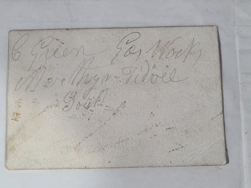 Lot 213 - An original and rare calling card for Charles...